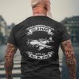 Never Underestimate An Old Man With An Rc Plane Mens Back Print T-shirt Gifts for Old Men