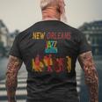 New Orleans Festival Of Jazz Music Louisiana Jazz Men's T-shirt Back Print Gifts for Old Men