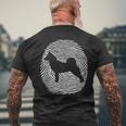 Norrbottenspets Dna I Fingerprint Norrbottenspets Dog Men's T-shirt Back Print Gifts for Old Men