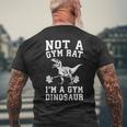 Not A Gym Rat Im A Gym Dinosaur Funny Trex Workout Mens Back Print T-shirt Gifts for Old Men