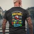 O Fish Ally One Birthday Outfit Brother Of The Birthday Boy Mens Back Print T-shirt Gifts for Old Men