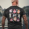 Occupational Therapy Ot Ota Halloween Spooky Cute Ghosts Men's T-shirt Back Print Gifts for Old Men