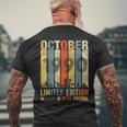 October 1990 Vintage Funny 30Th Birthday Gift 30Th Birthday Funny Gifts Mens Back Print T-shirt Gifts for Old Men
