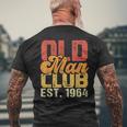 Old Man Club Est1964 Birthday Vintage Graphic Men's Back Print T-shirt Gifts for Old Men