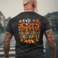 One Thankful Radiation Therapist Thanksgiving Men's T-shirt Back Print Gifts for Old Men