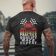 Open Wheel Formula Racing Car Practice Qualify Race Repeat Racing Funny Gifts Mens Back Print T-shirt Gifts for Old Men