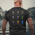 Orbem 8-Bit Characters Mens Back Print T-shirt Gifts for Old Men
