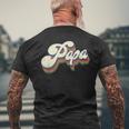 Papa Gifts Retro Vintage Fathers Day Papa Mens Back Print T-shirt Gifts for Old Men