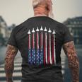 Patriotic For Men 4Th Of July For Men Usa Mens Back Print T-shirt Gifts for Old Men