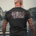 Pe$O Pluma Corridos Tumbados Mexico Belicoscherry Blossom Mens Back Print T-shirt Gifts for Old Men