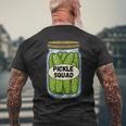 Pickle Squad - Funny Pickles Lover Dill With It Mens Back Print T-shirt Gifts for Old Men
