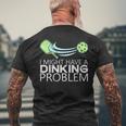Pickleball Pickleball Lover Funny Pickleball Mens Back Print T-shirt Gifts for Old Men