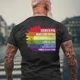Pride Science Real Black Lives Matter Love Is Love Lgbtq Mens Back Print T-shirt Gifts for Old Men