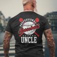 Professional Baseball Uncle Team Sport Mens Back Print T-shirt Gifts for Old Men