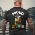 Proud Dad Of Preschool Graduate 2023 School Prek Graduation Men's Back Print T-shirt Gifts for Old Men