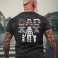 Proud Firefighter Dad Daddy Fireman Dad Father’S Day Men Mens Back Print T-shirt Gifts for Old Men