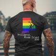 Providence Rhode Island 2018 Lgbt Pride Gay Pride Mens Back Print T-shirt Gifts for Old Men