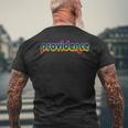 Providence Vintage Retro Rhode Island Graphic PrideGifts Mens Back Print T-shirt Gifts for Old Men