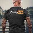 Pump Hub Funny Cute Adult Novelty Workout Gym Fitness Mens Back Print T-shirt Gifts for Old Men