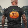 Pumpkin Pie Math I Halloween Thanksgiving Pi Day Halloween Men's T-shirt Back Print Gifts for Old Men