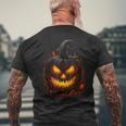 Pumpkin Scary Spooky Halloween Costume For Woman Adults Men's T-shirt Back Print Gifts for Old Men
