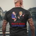 Put It Back The Way You Found It Trump Slap Biden Mens Back Print T-shirt Gifts for Old Men