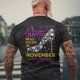 A Queen Was Born In November Happy Birthday To Me Men's T-shirt Back Print Gifts for Old Men