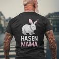 Rabbit Mum Rabbit Mother Pet Long Ear For Women Men's Back Print T-shirt Gifts for Old Men