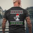 Raccoon Ugly Christmas Sweater Men's T-shirt Back Print Gifts for Old Men