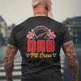 Race Car Birthday Party Matching Family Dad Pit Crew Men's T-shirt Back Print Gifts for Old Men