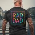 Rad Dad Tie Dye Dad Jokes Funny Father’S Day 2022 Men Mens Back Print T-shirt Gifts for Old Men