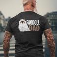Ragdoll Cat Dad Cat Owner Lovers Men's Back Print T-shirt Gifts for Old Men