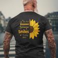Be The Reason Someone Smiles Today Positive Motivation Men's T-shirt Back Print Gifts for Old Men