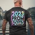 Retro 2023 Prom Squad 2022 Graduate Prom Class Of 2023 Gift Mens Back Print T-shirt Gifts for Old Men
