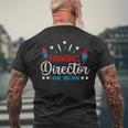 Retro 4Th Of July Funny Fireworks Director If I Run You Run Mens Back Print T-shirt Gifts for Old Men