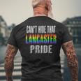 Retro 70S 80S Style Cant Hide That Lancaster Gay Pride Mens Back Print T-shirt Gifts for Old Men