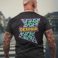 Retro 90S Despair Vaporwave Aesthetics Men's T-shirt Back Print Gifts for Old Men