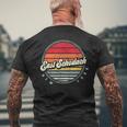 Retro East Schodack Home State Cool 70S Style Sunset Men's T-shirt Back Print Gifts for Old Men