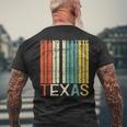 Retro Grand Prairie Residents State Texas Men's T-shirt Back Print Gifts for Old Men