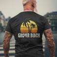 Retro Grover Beach Ca Beach Vacation Men's T-shirt Back Print Gifts for Old Men