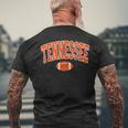Retro Vintage Tennessee State Football Distressed Men's T-shirt Back Print Gifts for Old Men