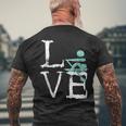 Rower Love Rowing Teams Coxswains Paddlers Crew Scull Men's T-shirt Back Print Gifts for Old Men