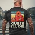 Rpg Gamer 1 Guess Ill Die Retro Men Boys Kids Youth Mens Back Print T-shirt Gifts for Old Men