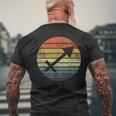 Sagittarius Retro Sunset Zodiac Sign Birthday Men's T-shirt Back Print Gifts for Old Men