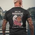 Save The Monarchs Funny Butterfly Gift - Save The Monarchs Funny Butterfly Gift Mens Back Print T-shirt Gifts for Old Men