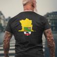 Saxony-Anhalt Flag German Region Men's T-shirt Back Print Gifts for Old Men Saxony-Anhalt Flag German Region Men's T-shirt Back Print Gifts for Old Men