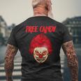 Scary Clown Creepy Halloween Costume Evil Killer Mens Back Print T-shirt Gifts for Old Men