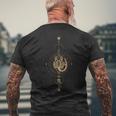 Scorpio Zodiac Sign Symbol Cosmic Cool Astrology Lover Men's T-shirt Back Print Gifts for Old Men