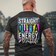 Scrub Life Straight Outta Energy Tie Dye Mens Back Print T-shirt Gifts for Old Men