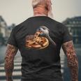 Sea Otter Lover Funny Design Mens Back Print T-shirt Gifts for Old Men